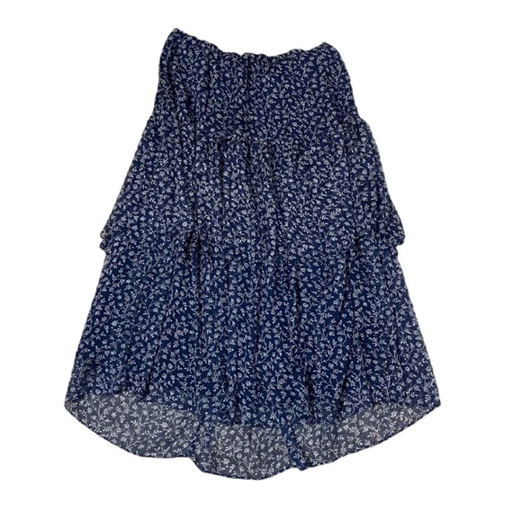 Laurent Ralph Lauren tiered floral print midi skirt - Picture 1 of 6